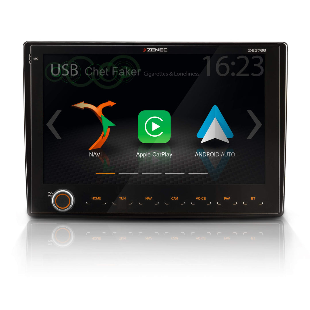 ZENEC Z-E3766: Infotainer für FIAT Ducato mit Android Auto, AppleCarPlay, 2 Din Mediencenter mit 9“/