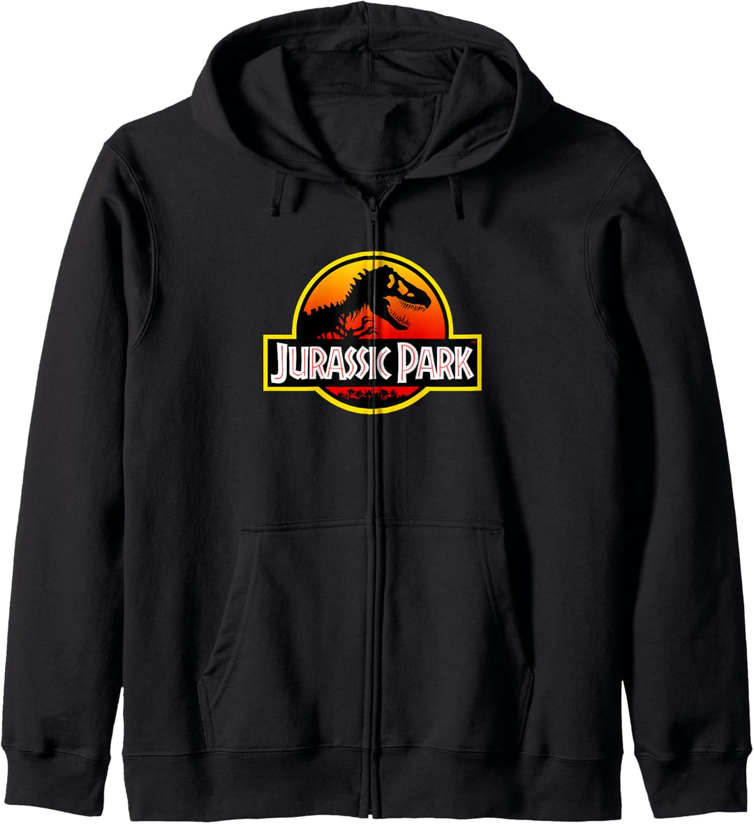 Jurassic Park Classic Logo Red &amp; Orange Gradient Kapuzenjacke