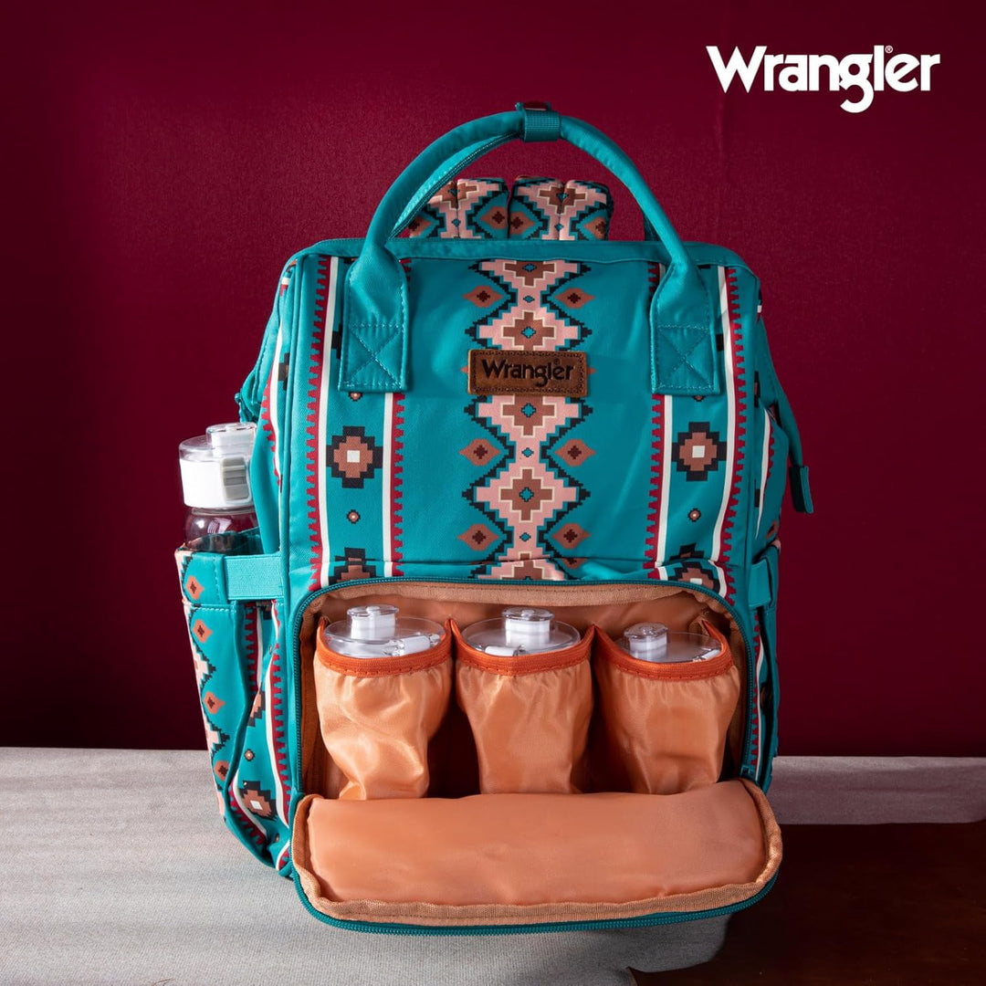 Montana West Wrangler Wickeltasche, Rucksack, Aztekenmuster, Reiserucksack, Geldbörsen, Western-Mult