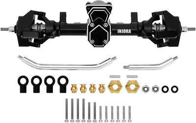 INJORA 40g ProSteer Doppelgelenk Vorderachse für 1/24 RC Crawler Axial SCX24 Upgrade, Vorder