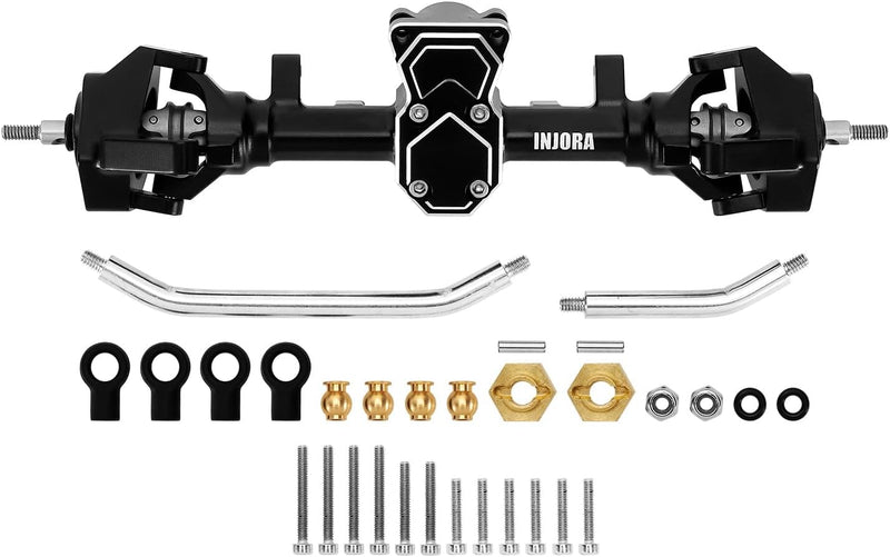 INJORA 40g ProSteer Doppelgelenk Vorderachse für 1/24 RC Crawler Axial SCX24 Upgrade, Vorder