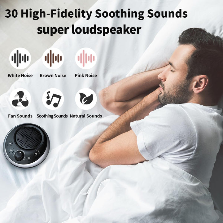 Sound Machine Loud White Noise Machine Nonstop Brown Noise Sleep Machine 30 Soothing Sounds for Baby