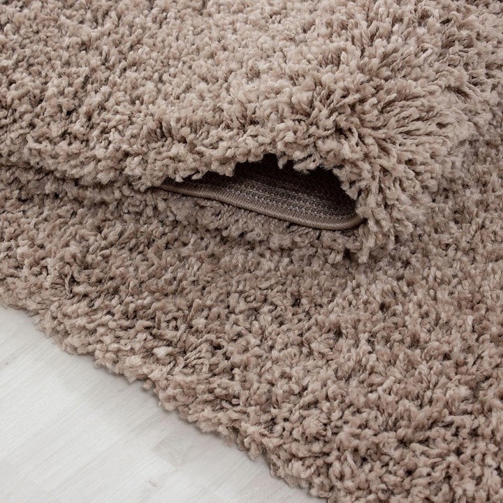 Carpetsale24 Shaggy Hochflor Teppich Wohnzimmer 120 x 170 cm Beige Modern - Teppich Flauschig, Extra