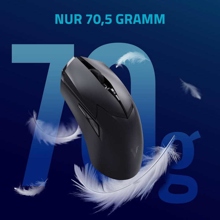 Rapoo VT2PRO kabellose 2,4 GHz High-Performance Gaming-Maus mit 26000 DPI optischem Sensor, 50 G Bes