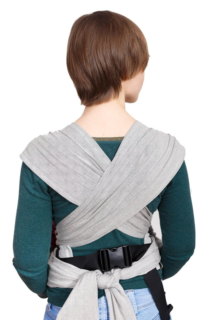 Madame Jordan Mei Tai - Wrap Conversion - ab Geburt - Made in Berlin (pur grau), pur grau