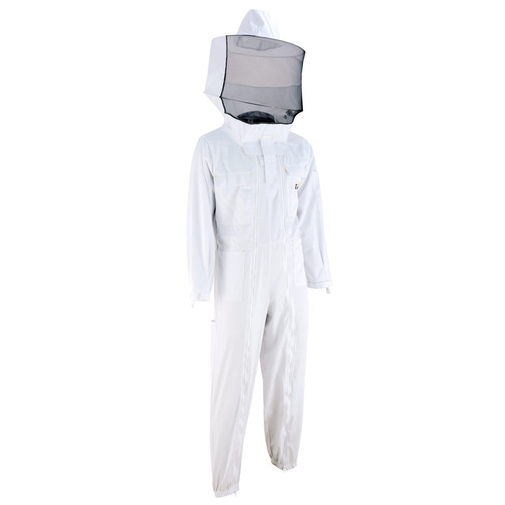 Imkado Imkeranzug, Schutzbekleidung für Imker, schützt vor Bienenstichen (XXL, Schleier: Rundschleie