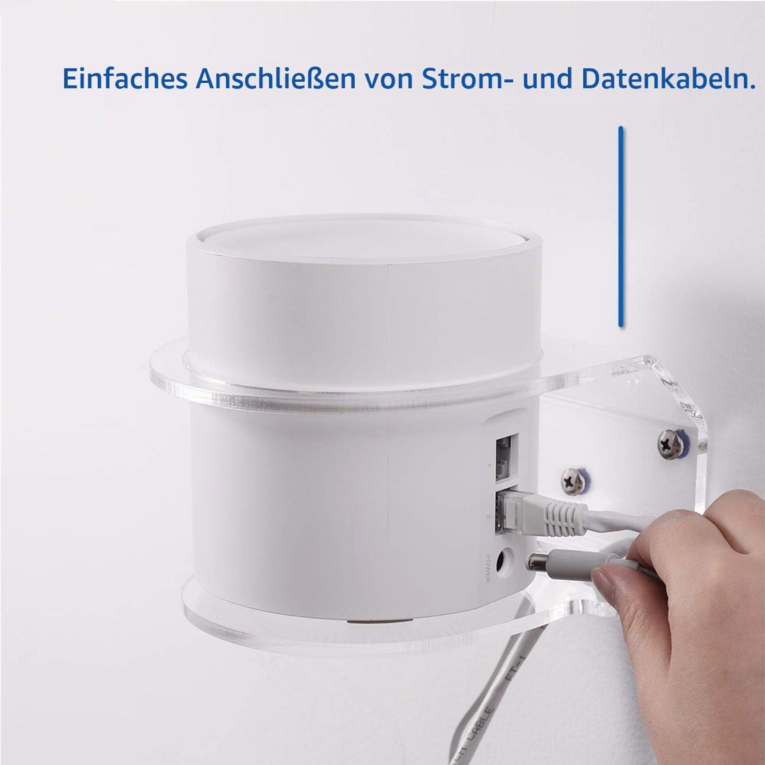 HOLACA Wandhalterung für TP-Link Deco X55/X55 Pro/X20/X25/X50/XE75/X60/X68/W3600 WiFi 6 Mesh WiFi (A