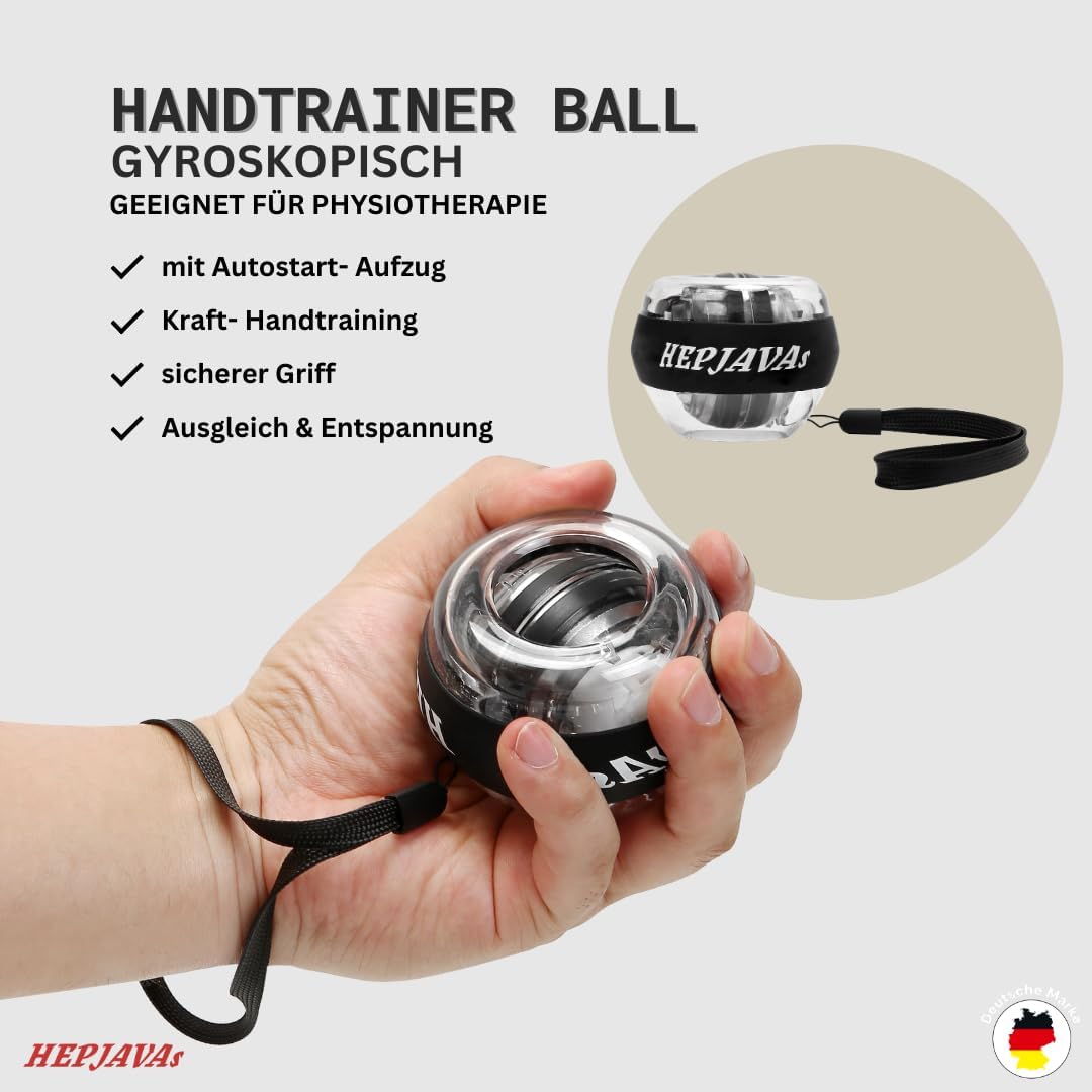 HEPJAVAs SIX-HANDKRAFT-SET 6in1 Handtrainer/Fingertrainer bestehend aus Griffkraft, Fingerdruck & Un