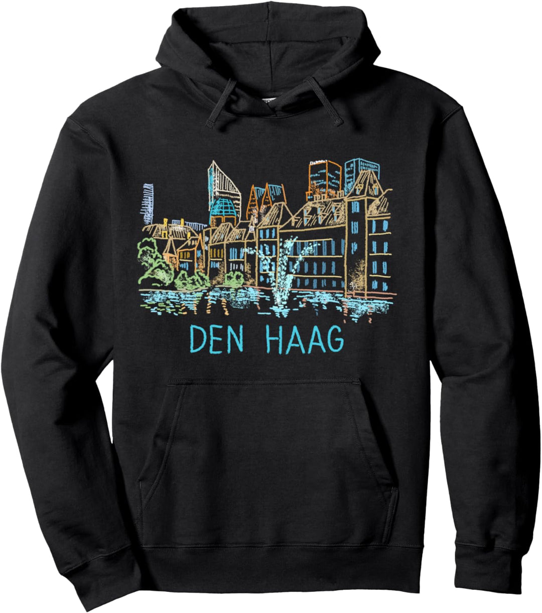 Den Haag Niederlande Kunstgeschenk Männer Frauen Pullover Hoodie