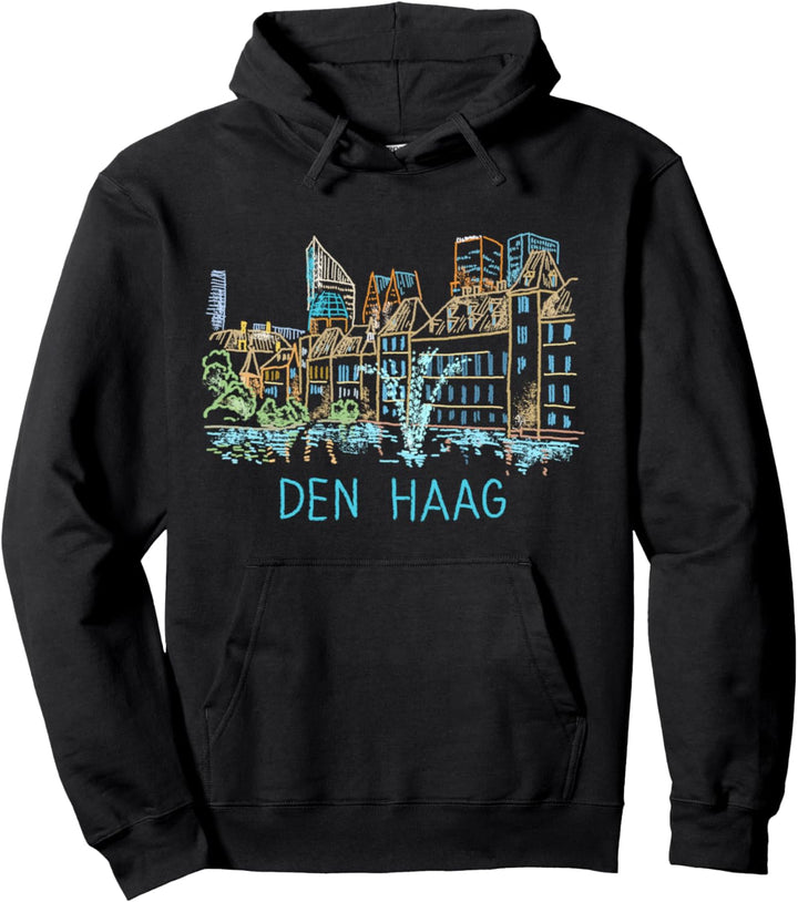 Den Haag Niederlande Kunstgeschenk Männer Frauen Pullover Hoodie