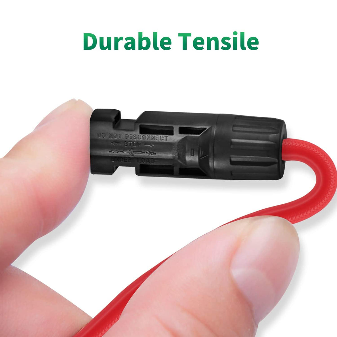 GENORTH Solarkabel 6mm²,Solarkabel Verlängerung 1/2/3/6/8M,Solarkabel Verlängerungskabel,PV Kabel mi