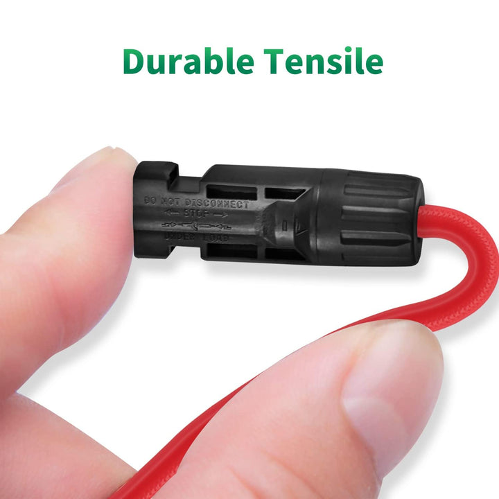 GENORTH Solarkabel 6mm²,Solarkabel Verlängerung 1/2/3/6/8M,Solarkabel Verlängerungskabel,PV Kabel mi