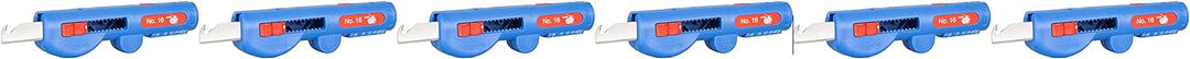 WEICON TOOLS Quadro-Entmanteler No. 16 6er Set | 4-in-1 Abisolierer von 8,0 - 13,0 mm Kabel, 6er Set
