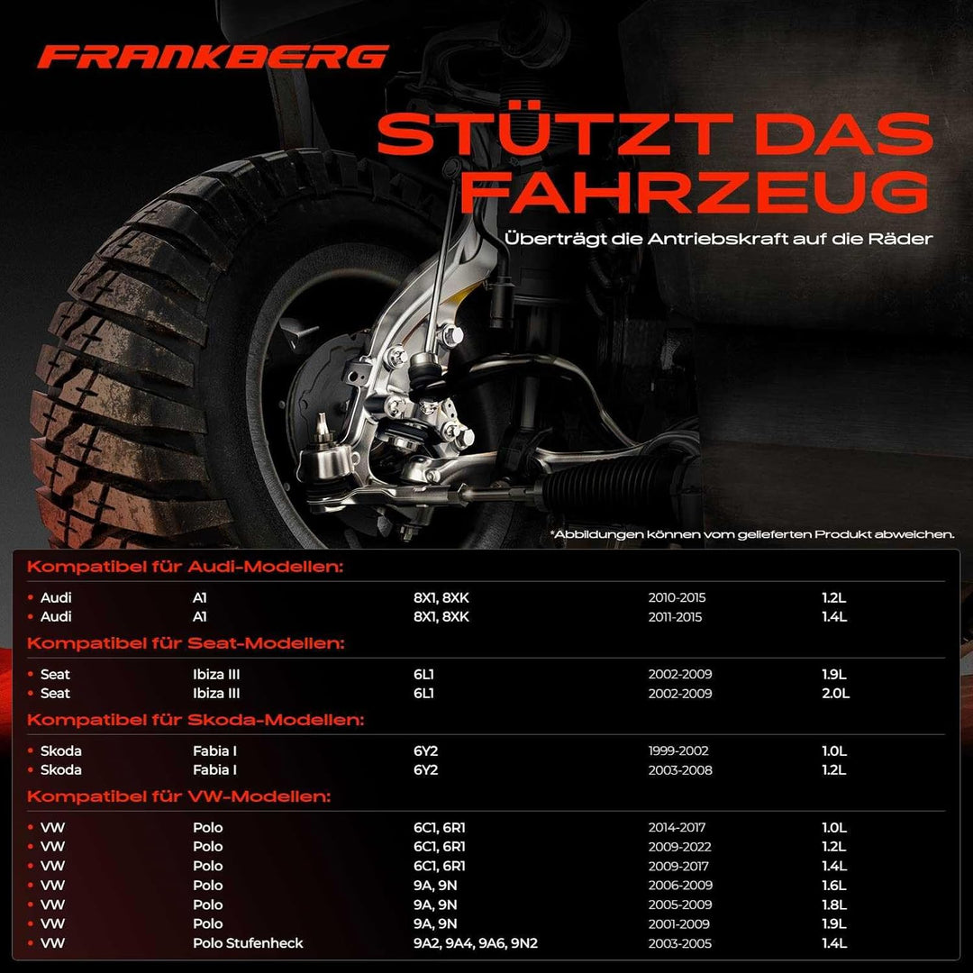 Achsschenkel Vorne Links für A1 8X Polo 6R 6C 9N 9A4 Fabia I 6Y2 6Y3 6Y5 Rapid NH1 NH3 Roomster 5J 1