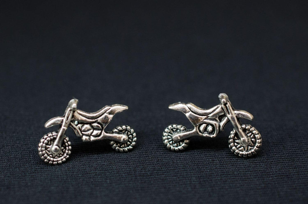 Miniblings Motocross Motorrad Ohrstecker Stecker Ohrringe Enduro Motorräder - Handmade Modeschmuck I