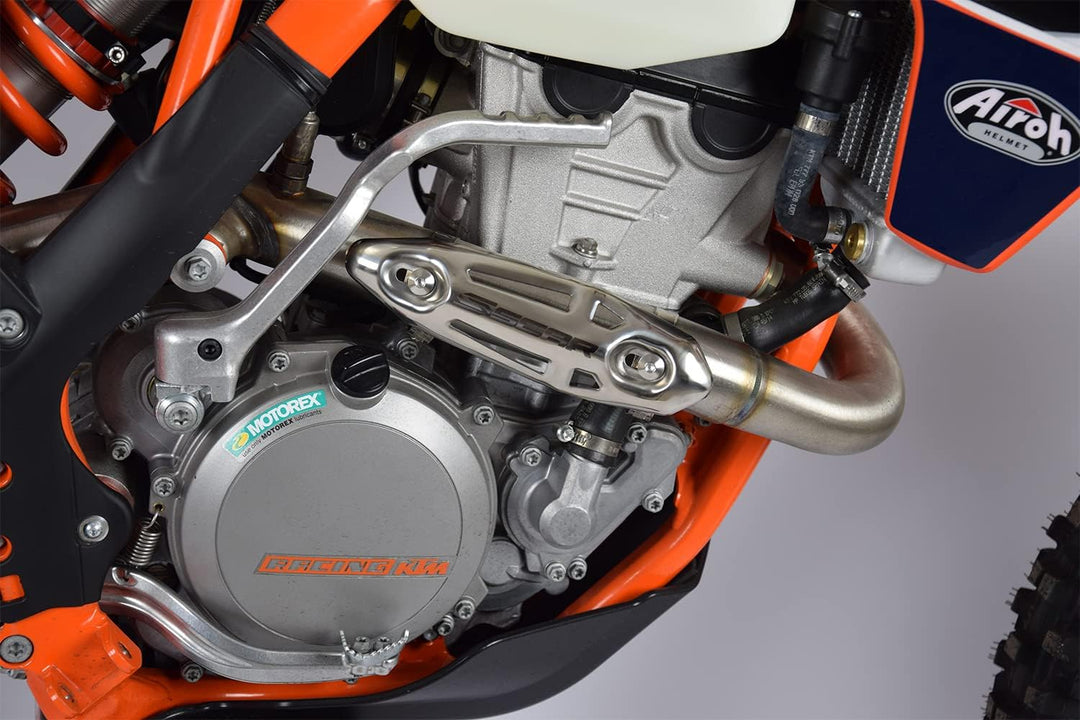 SCAR Universal HITZESCHUTZ EDELSTAHL 4 TAKT Krümmer kompatibel mit KTM SX-F EXC-F EXC SMR 250 350 45