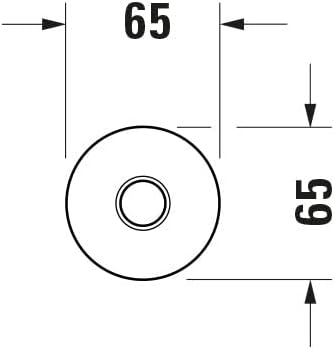 Duravit Universal Duscharm, Duscharmatur Deckenbefestigung, Brausearm 200 mm, Duschbrause rund, Chro