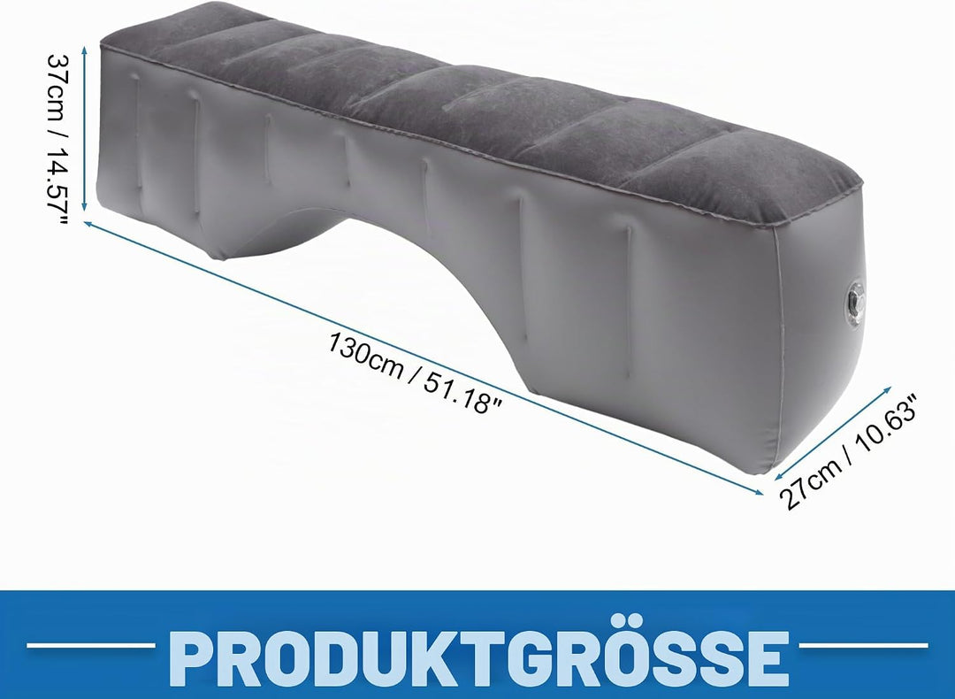 A ABSOPRO Auto-Matratze Schlafmatte für den Rücksitz Luftbett zum Schlafen Schwarz Grau