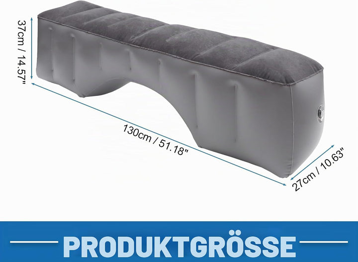 A ABSOPRO Auto-Matratze Schlafmatte für den Rücksitz Luftbett zum Schlafen Schwarz Grau