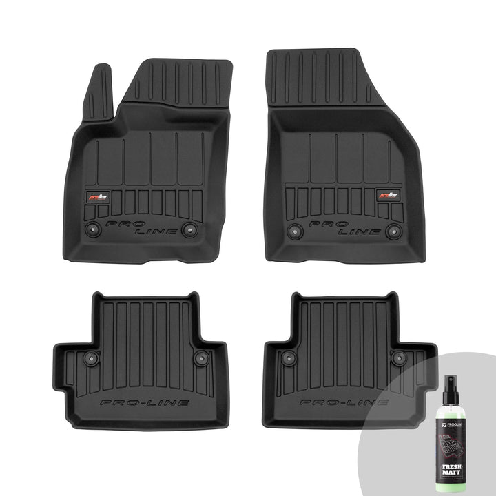 FROGUM ProLine 3D Gummimatten Exklusiven Auto Fussmatten Autofussmatten für Volvo C30 2006-2012 | Di