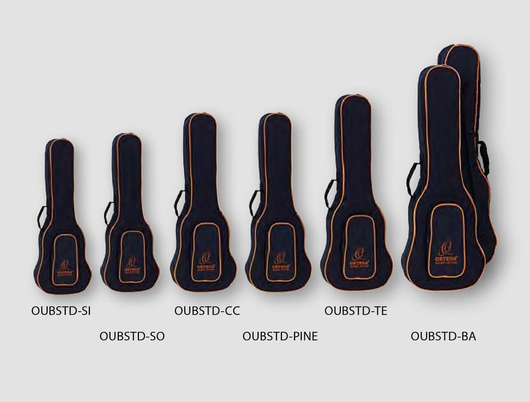 Ortega Guitars OUBSTD-TE Ukulelen Tasche mit Zwei Schultergurte für Gitarre