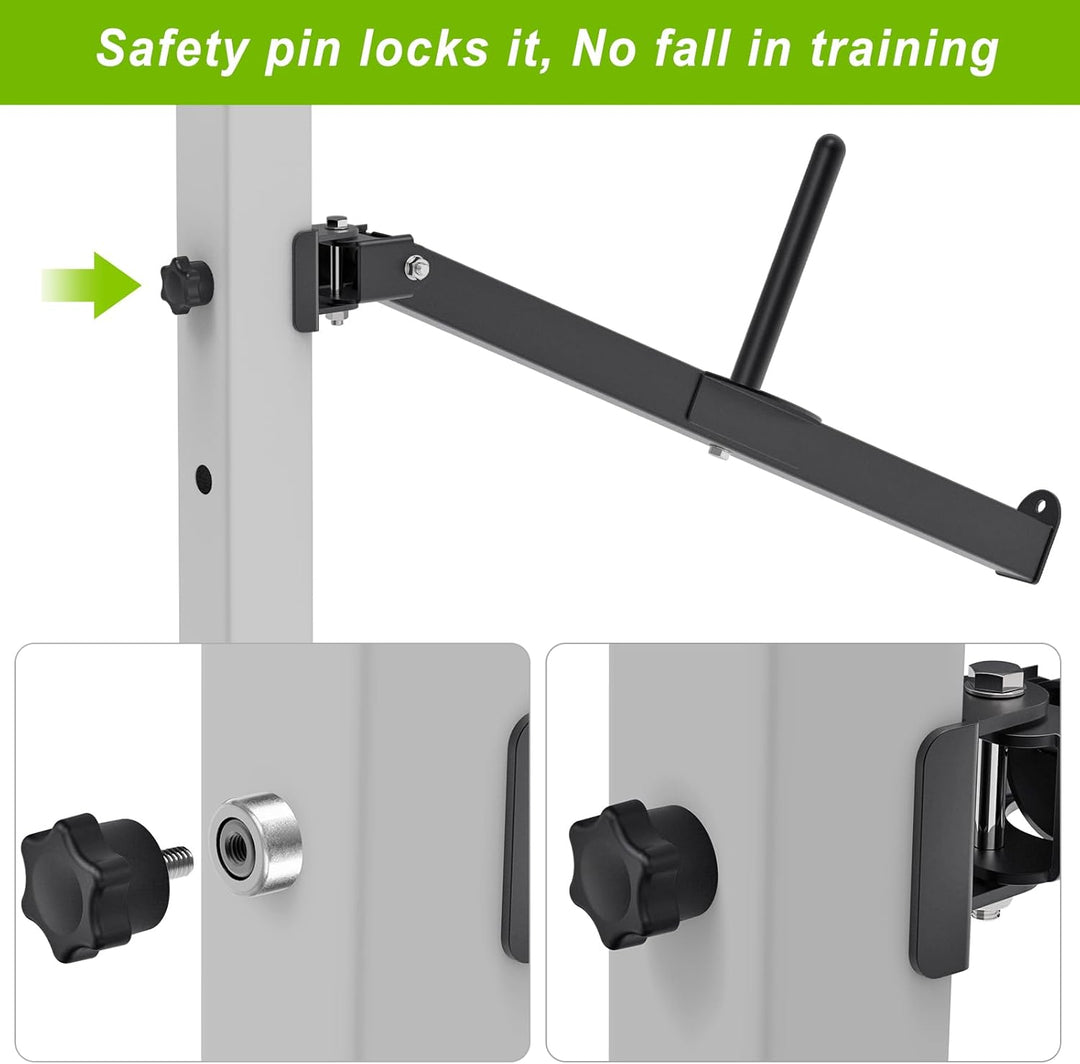 SELEWARE Gürtel Kniebeugenhebelarm Befestigung für 5,1 x 5,1 cm und 7,6 x 7,6 cm Power Cage, Squat R