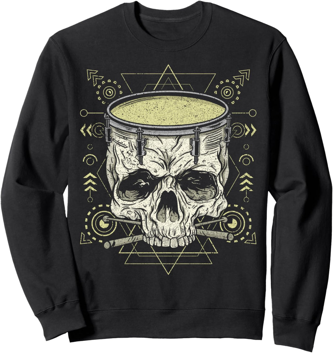 Totenkopf Schlagzeug Sweatshirt