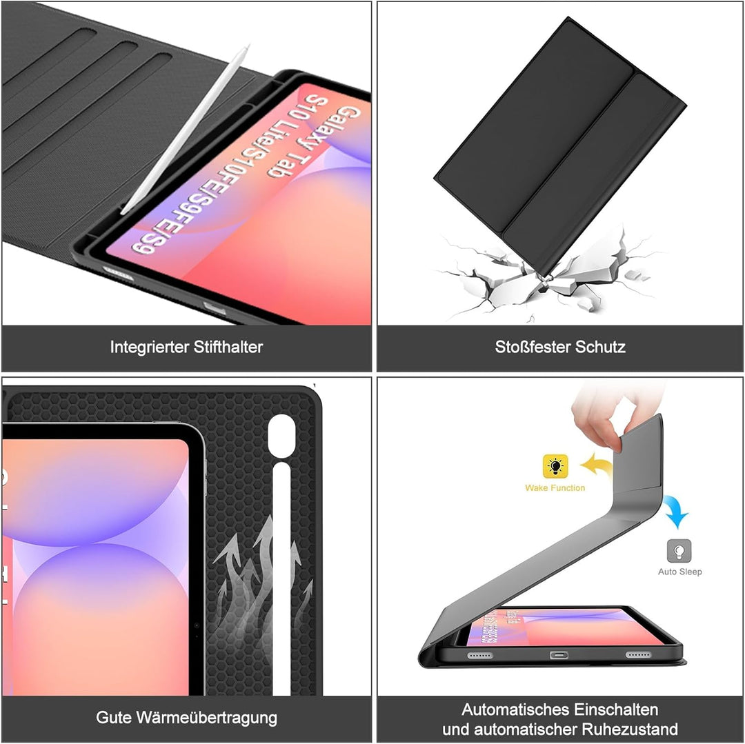 Hülle Mit Tastatur Für Samsung Galaxy Tab S10 Lite/S10 FE/S9 FE 10.9" & S9 11", Hülle Tastatur mit S