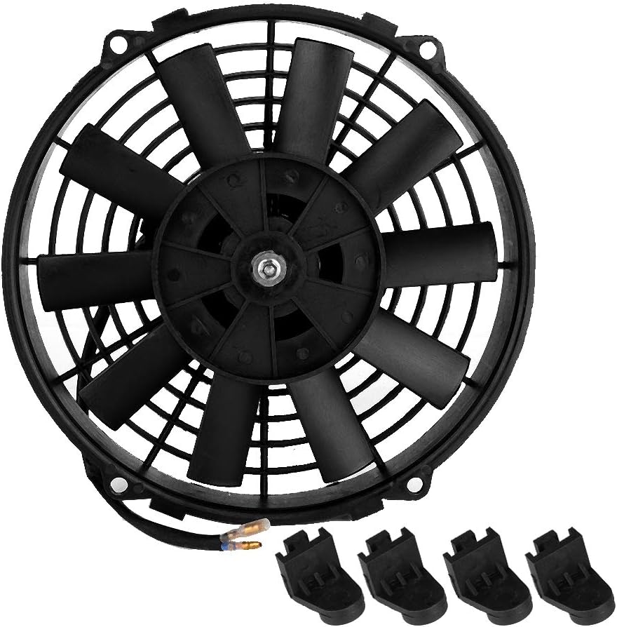 Kühlgebläse Kühler, Fydun 12V 80W 9inch Elektrolüfter Motorlüfter Kühlerlüfter Lüfter Universal Auto