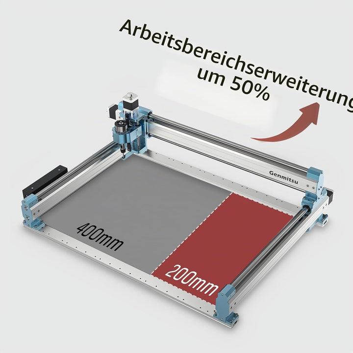 Genmitsu 4040-PRO X-Achsen-Erweiterungskit, 4040 Upgrade auf 6040, CNC-Zubehör für 4040-PRO CNC-Fräs