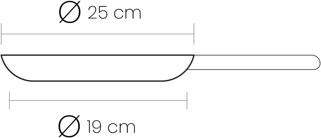 IBILI - Crêpe-Pfanne Natura, 25 cm, Aluminium, Anti-Haft-Beschichtung im Stein-Stil, geeignet für In