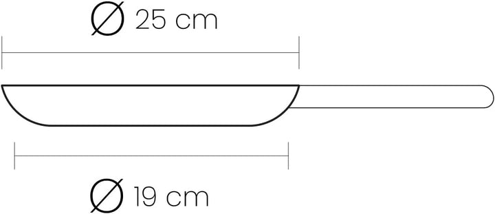 IBILI - Crêpe-Pfanne Natura, 25 cm, Aluminium, Anti-Haft-Beschichtung im Stein-Stil, geeignet für In