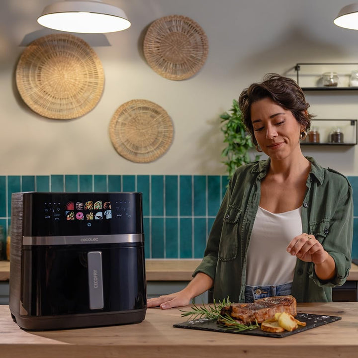 Cecotec Cecofry&amp;Grill Duoheat 8000 Luftfritteuse mit Doppelgrill, Air Fryer, 8 l, 2.200 W, perfekte