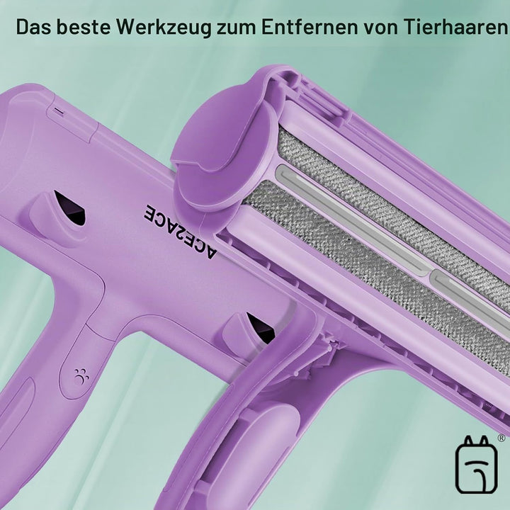 ACE2ACE Tierhaarentferner, Fusselrolle, Fusselbürste für Tierhaar, Wiederverwendbar Fusselroller für