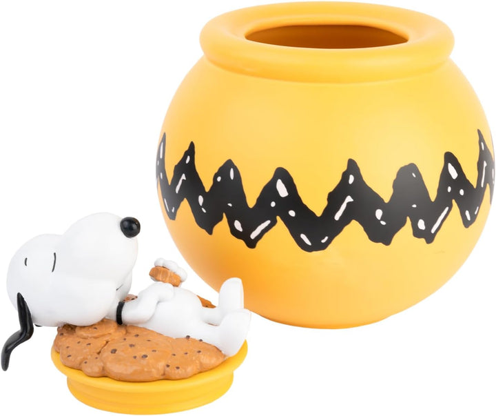 Grupo Erik Keksdose Keramik Peanuts Snoopy - Keksglas mit Deckel Gross 20,5 x 24,6 cm Vorratsbehälte