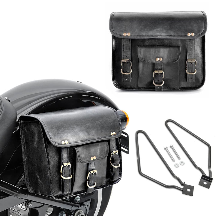 Satteltaschen SVS + Halter für Kawasaki Vulcan S / Café
