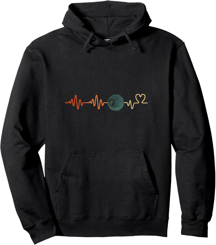 Heartbeat Billiard Ball Pool Snooker Spieler Pullover Hoodie