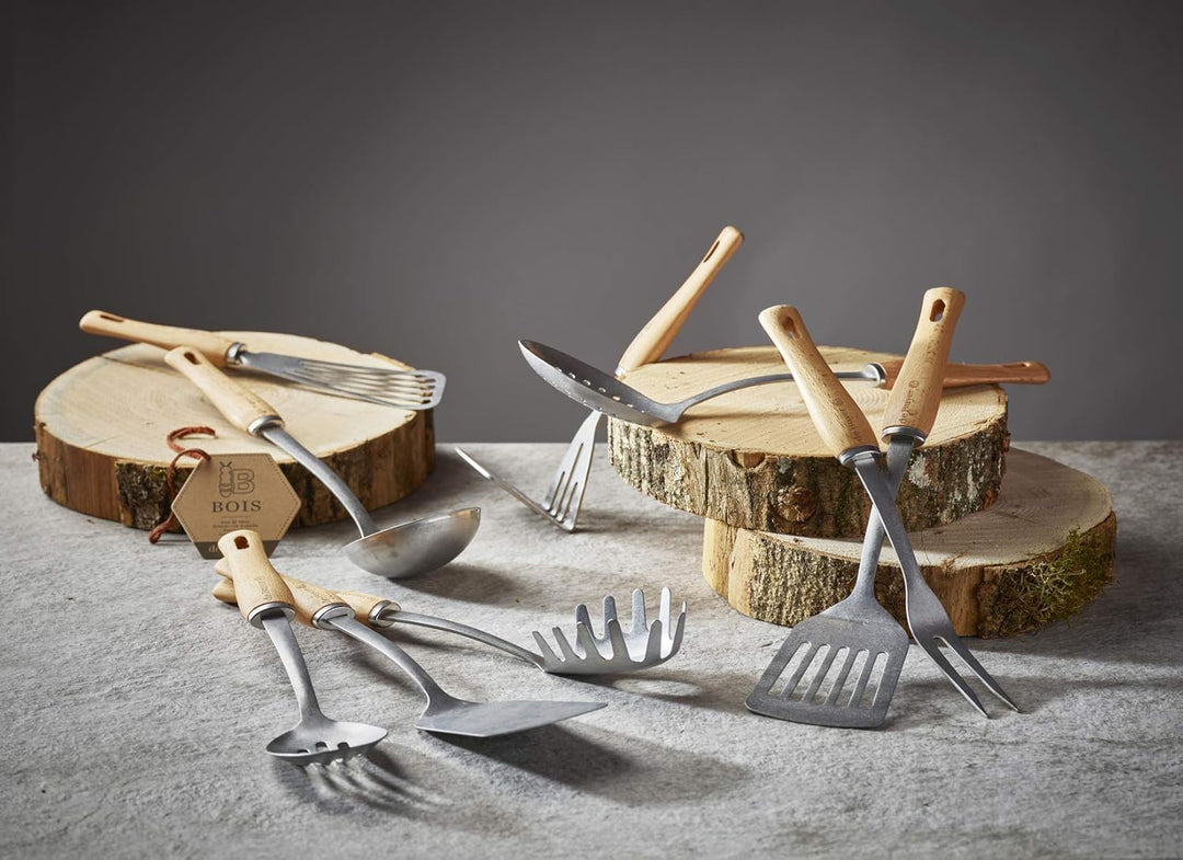 De Buyer Presse, Edelstahl, Griff – B Holz
