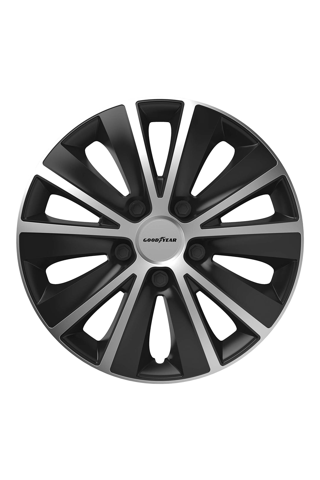 GOODYEAR GOD9053 Zweifarbig Auto Radkappen Monaco 14", Schwarzes/Silber MONACO 14" SCHWARZ/SILBER, M