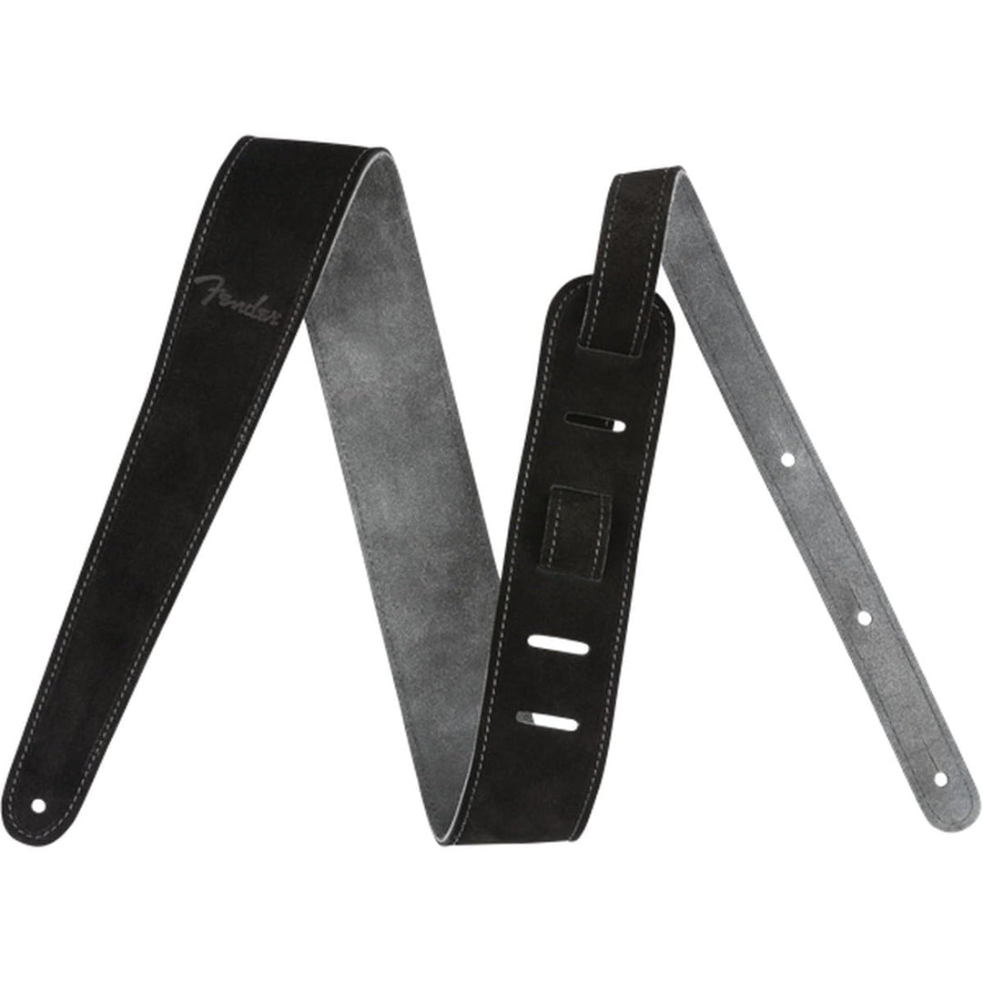 Fender© 2" Suede Strap, Black/Gray, Rev. Schwarzgrau, Schwarzgrau