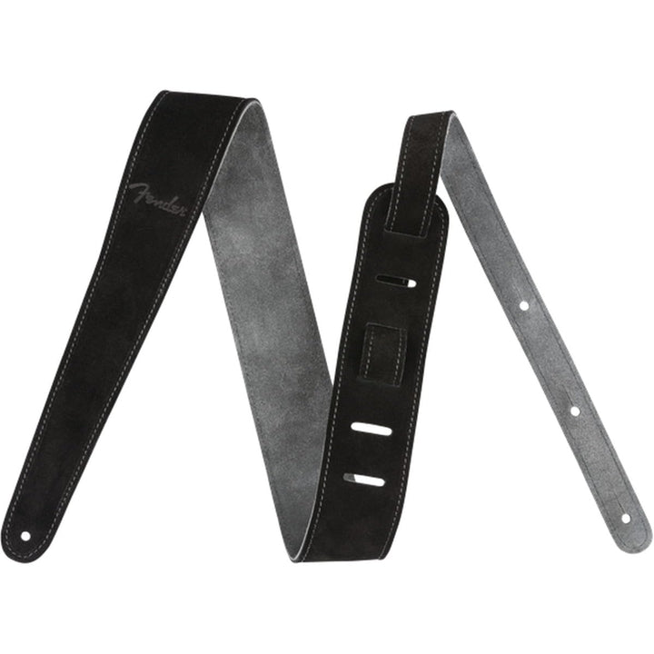 Fender© 2" Suede Strap, Black/Gray, Rev. Schwarzgrau, Schwarzgrau