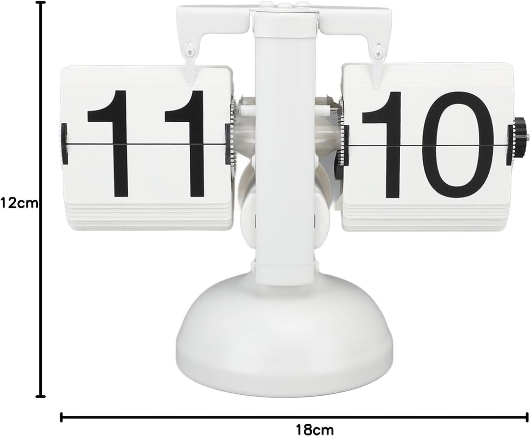 HERCHR Flip-Schreibtischuhr, Retro-Digital-Flip-Down-Uhr, Retro-Flip-Uhr, Automatische mechanische S