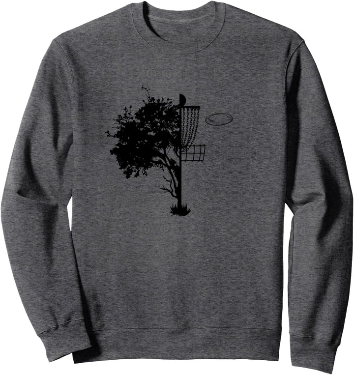 Discgolf Baum und Korb Sweatshirt
