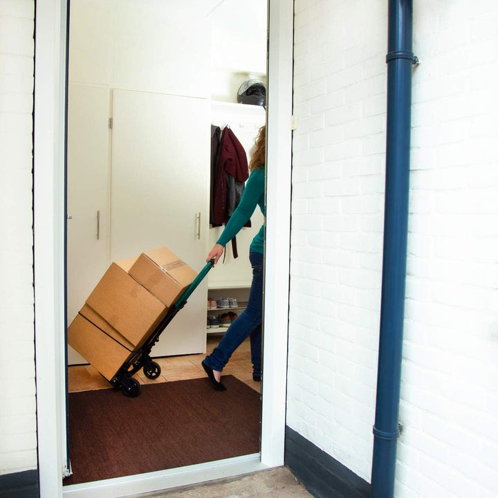 VONROC Sackkarre klappbar - Transportwagen, Transportkarre bis 80kg - Transporthilfe Vollgummireifen