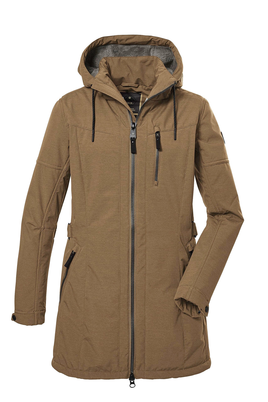 G.I.G.A. DX Damen Gw 46 Wmn Sftshll Prk Softshellparka mit abzippbarer Kapuze 40 camel, 40 camel