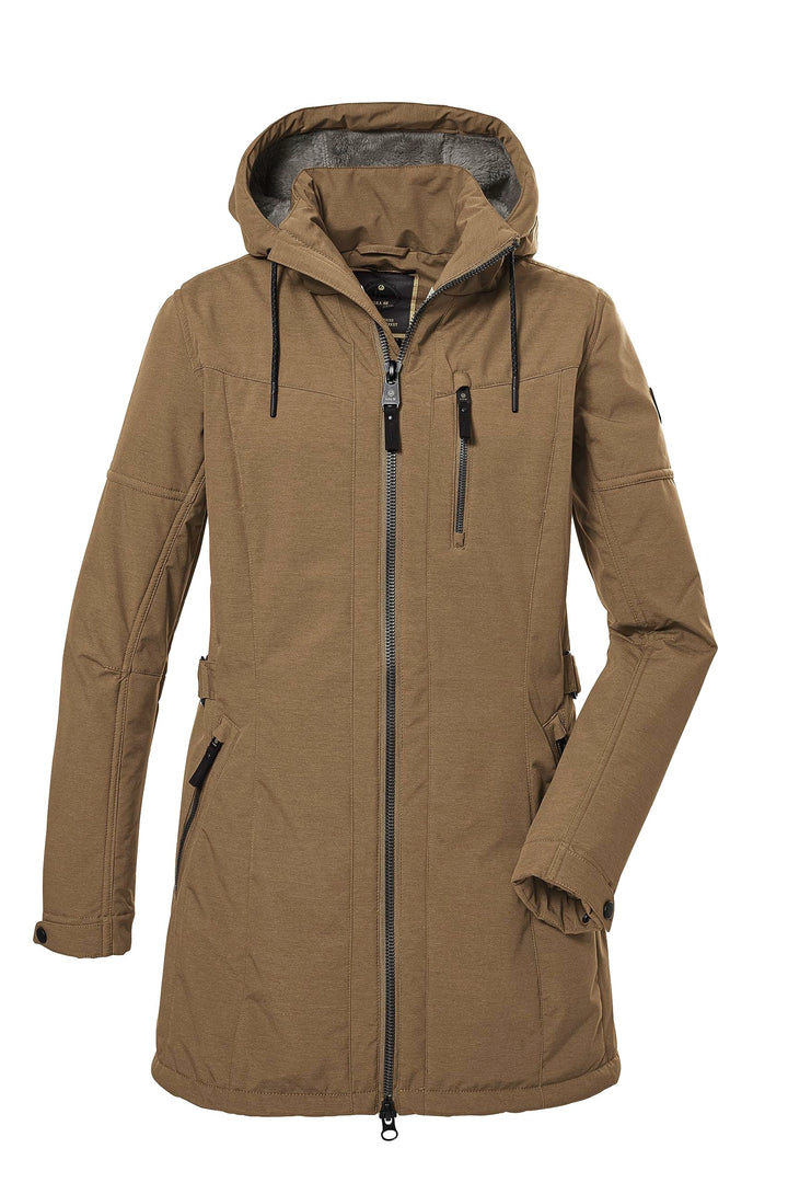 G.I.G.A. DX Damen Gw 46 Wmn Sftshll Prk Softshellparka mit abzippbarer Kapuze 40 camel, 40 camel