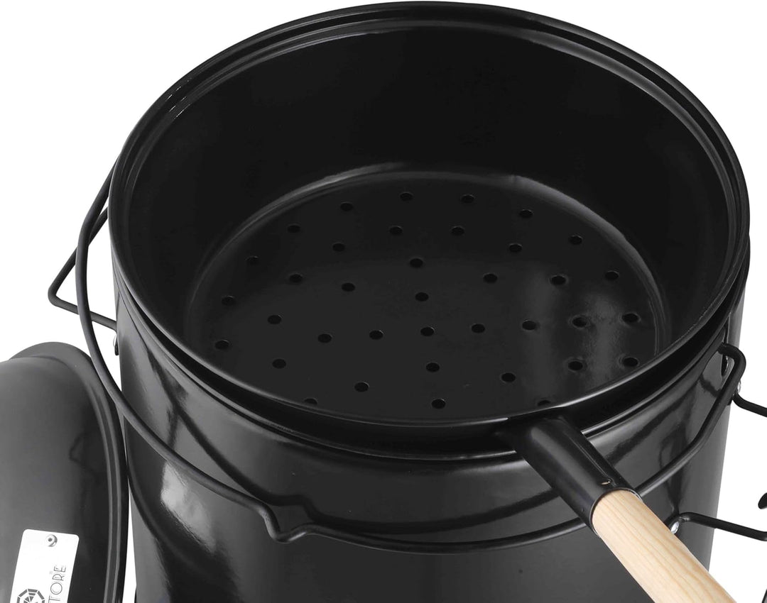 Strattore Gulaschkanone Gulaschkessel 19 Liter Eintopfofen mit Grillfunktion Ofen Grill Kugelgrill -