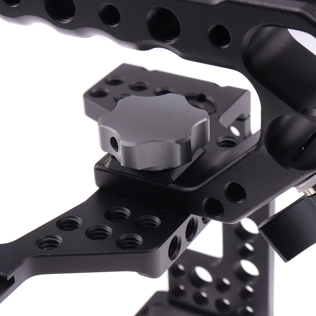 Hersmay M5 M50 Cage mit Top Handle, Aluminium Kamerakäfig Camera Cage für Canon EOS M50II/M50/M5 Kam