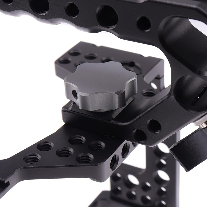 Hersmay M5 M50 Cage mit Top Handle, Aluminium Kamerakäfig Camera Cage für Canon EOS M50II/M50/M5 Kam