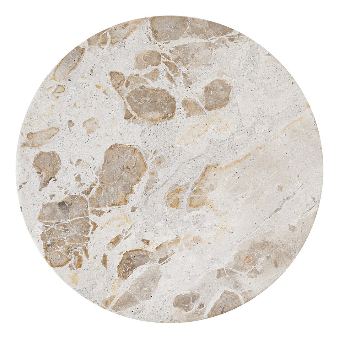 BUTLERS Servierplatte Ø 30 cm Marmor - MARBLE - Dekoplatte im weissen Design | Anrichteplatte für An